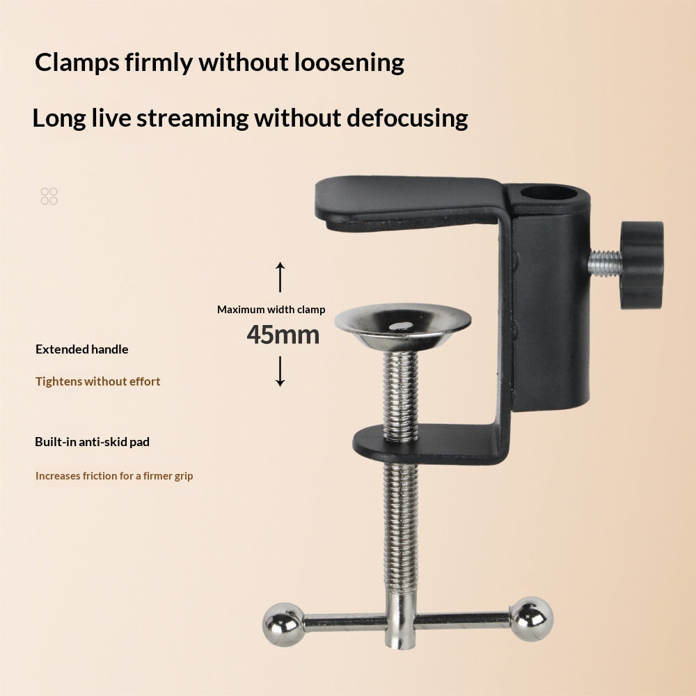 Mobile Phone Desktop Shooting With A Downward-angle Stand And Fill Light