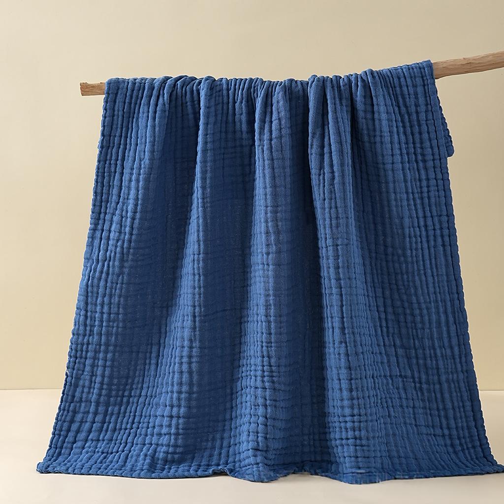 Childrens Plain Six-Layer Gauze Bath Towel