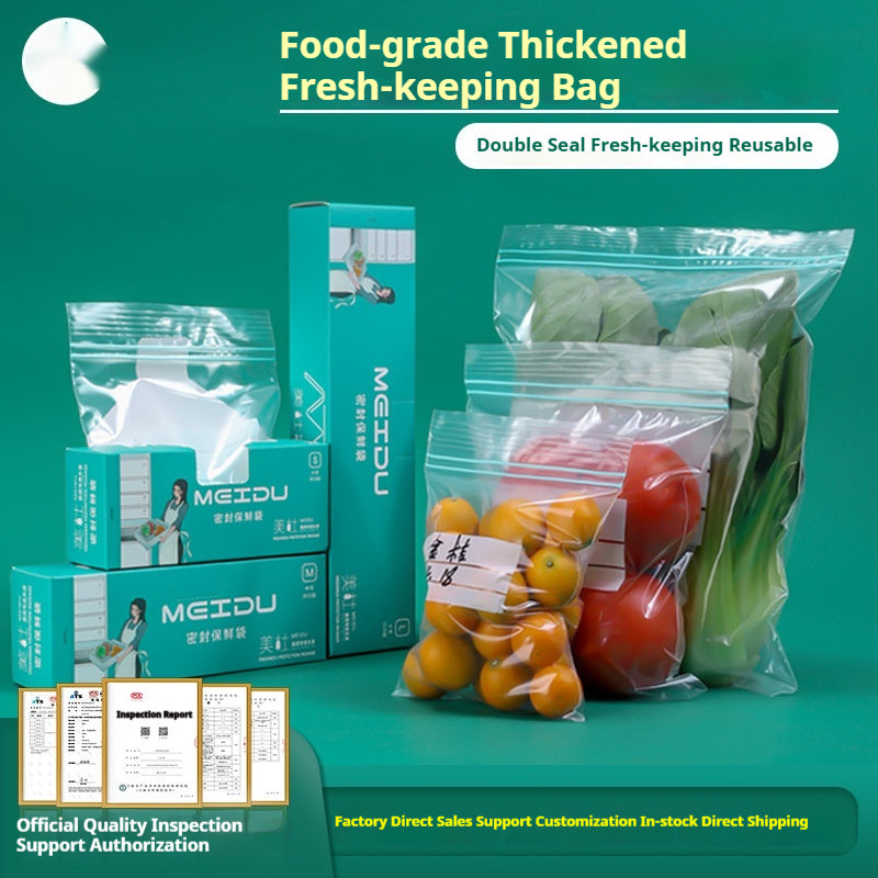 Thickened Food-grade Airtight Bags Transparent Zip-lock Bags