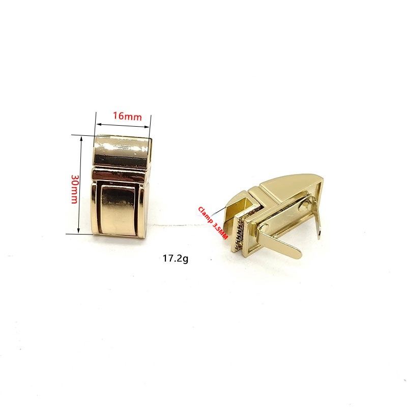 Zinc Alloy Square Small Mortise Lock Bag Front Veil Decorative Accessories