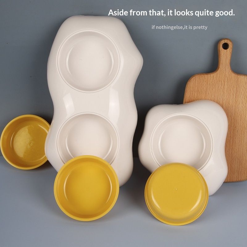 Creative Yolk-Shaped Pet Bowl Water Basin