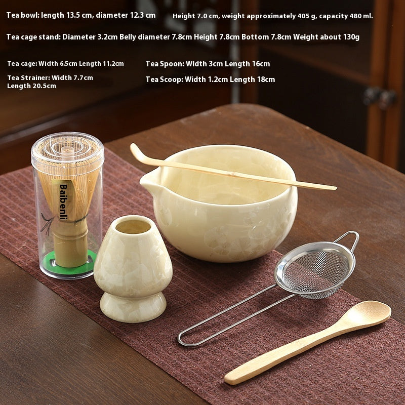 Crystal Glaze Matcha Japanese Style Kung Fu Tea Set Accessories