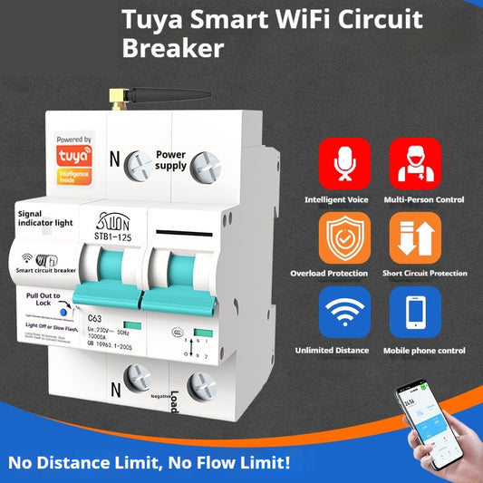 Tuya Wireless Timed Master Control, Remotely Operated Via Mobile App