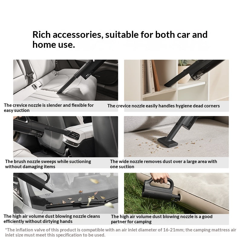 Charging Long-lasting Dual-use Handheld Vacuum For Home And Car