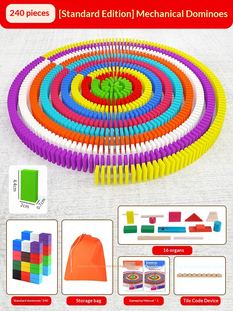 Educational Puzzle Toy Mechanism Building Blocks Gift Dominoes