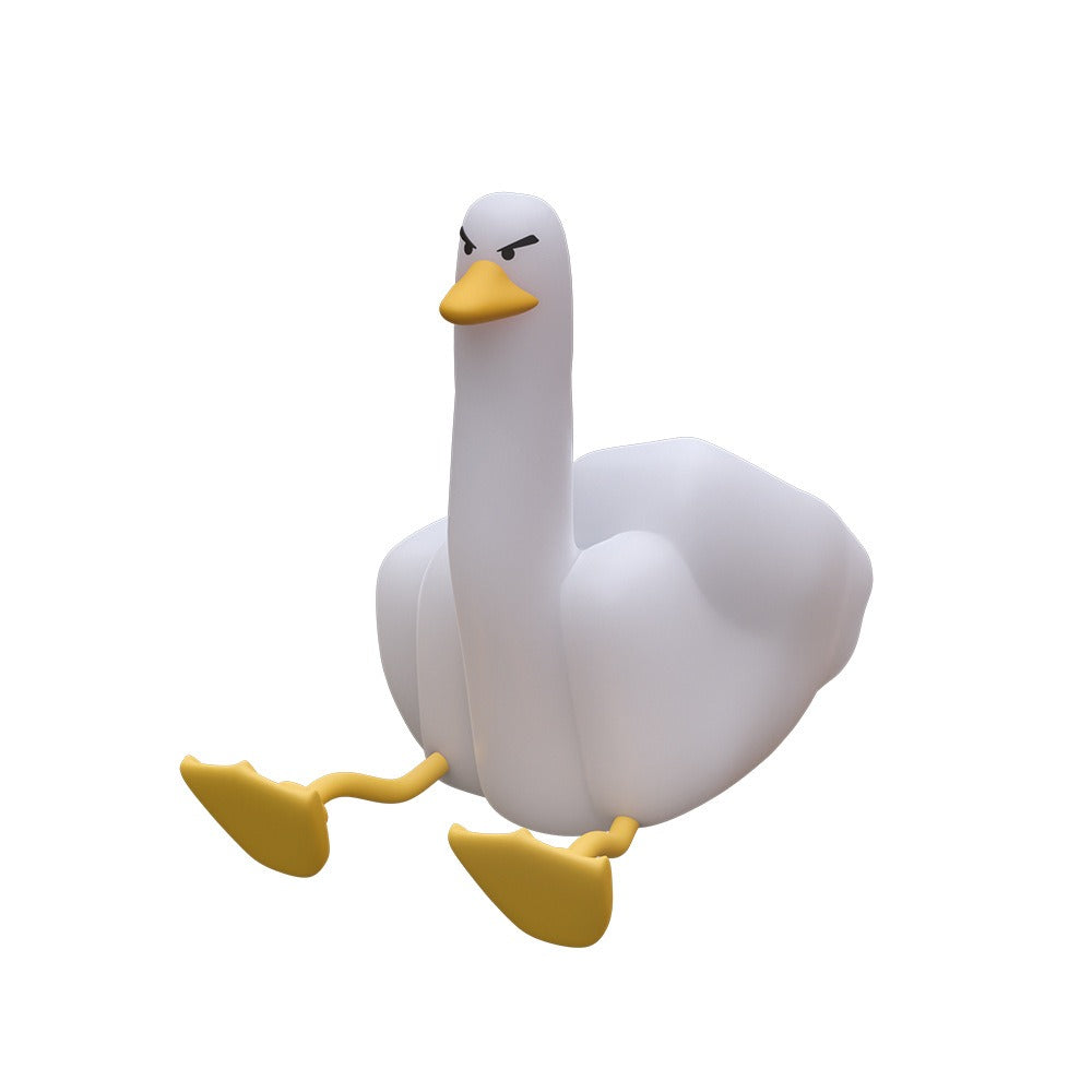 Silicone Pat Light Duck Sleeping Light USB Rechargeable Atmosphere Light Birthday Gift Three-speed Bedroom Bedside Light