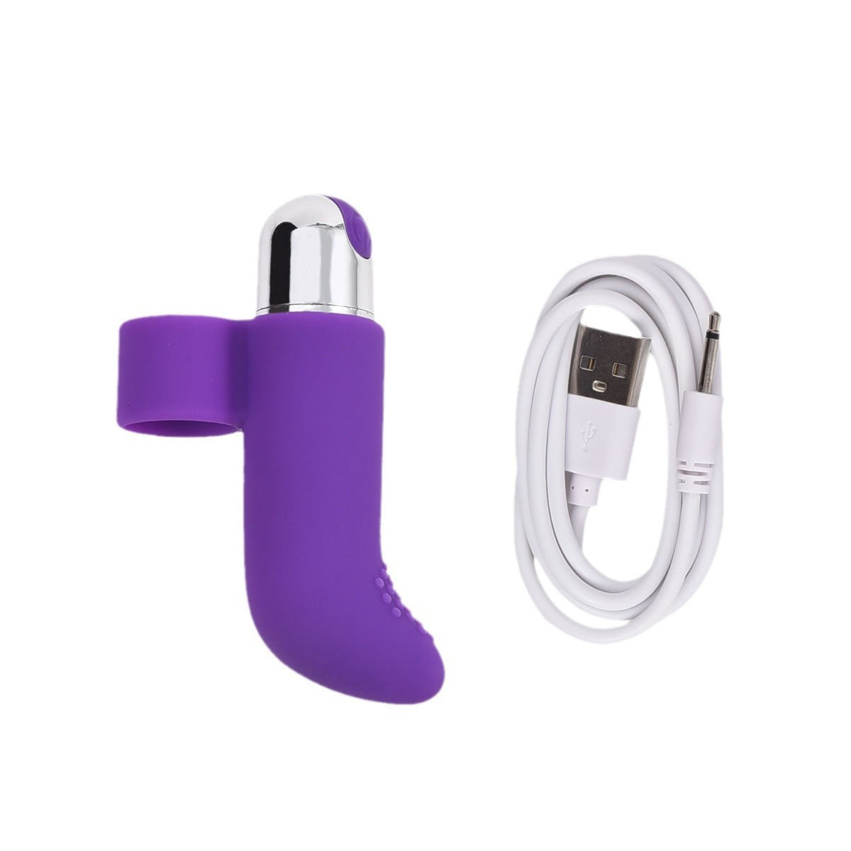 Silicone Charging Bullet Finger Vibrating Appliance