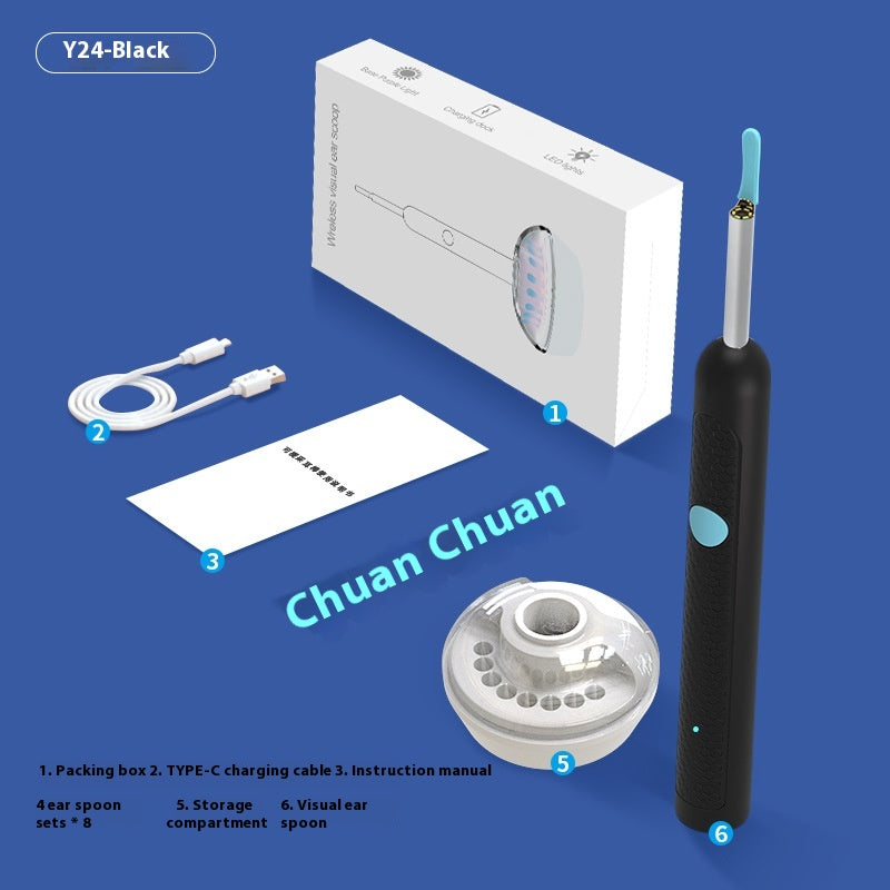 Visual Earpick With Charging Base HD Intelligent Luminous