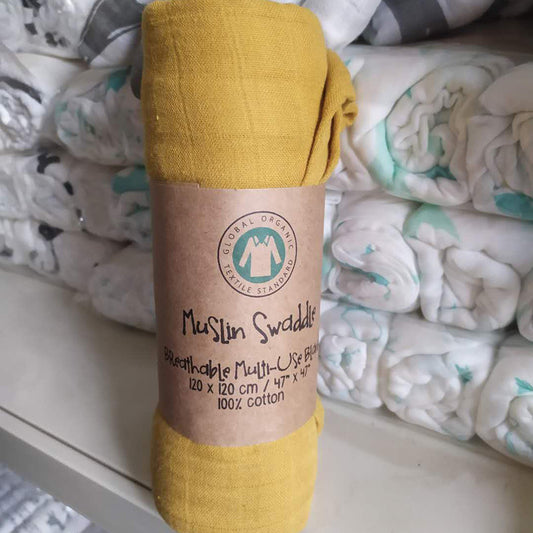 Solid-color Double-layer Gauze Bath Towel