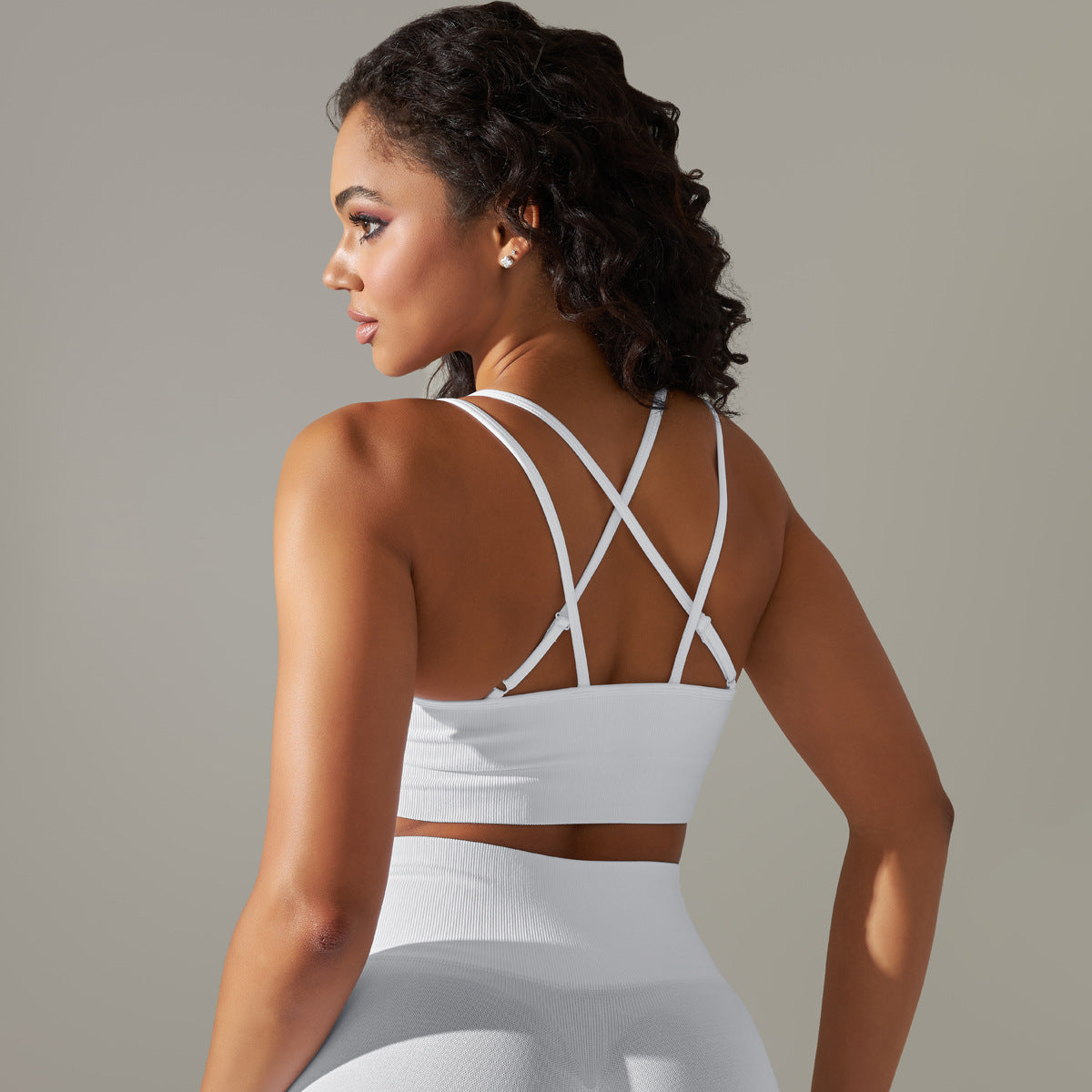 Womens High-Elasity Sports Bra For Yoga And Fitness