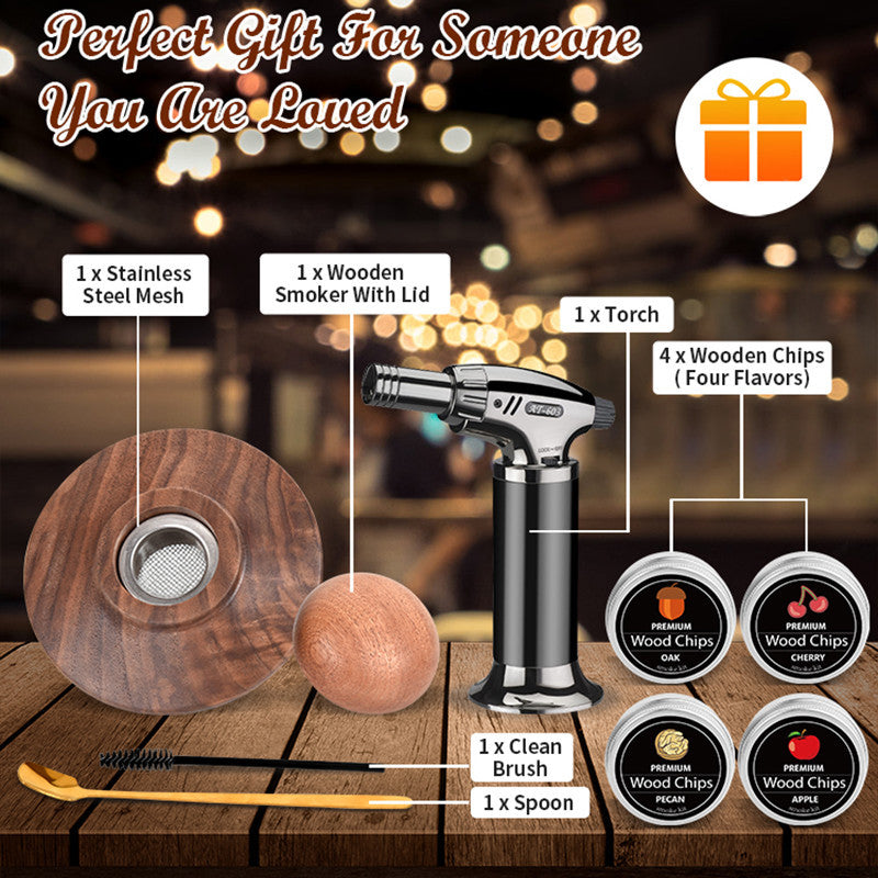Cocktail Wooden Smoker Gift Set