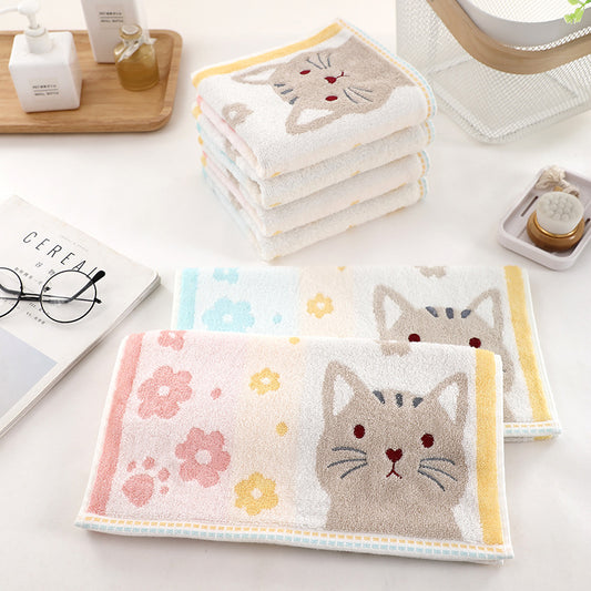 Soft Absorbent Embroidered Jacquard Towels For Home Use