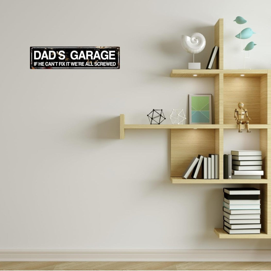 Creative Home Decor Tin Sign For Dads Garage