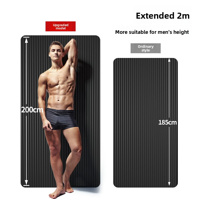 Non-slip, Extra-long, Extra-wide And Extra-thick Yoga Fitness Mat For Home And Gym Use