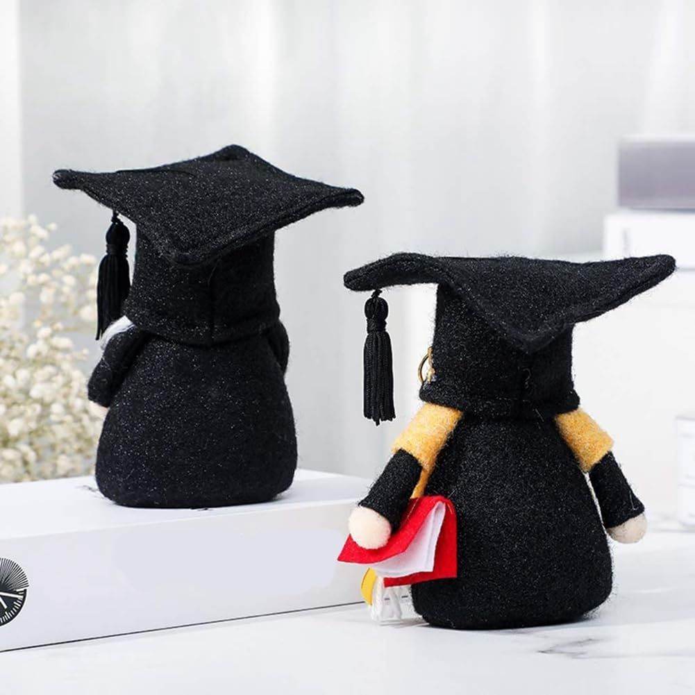 Graduation Gift: Black And Yellow Graduation Doll As A Keepsake For Graduates—Party Accessory Set