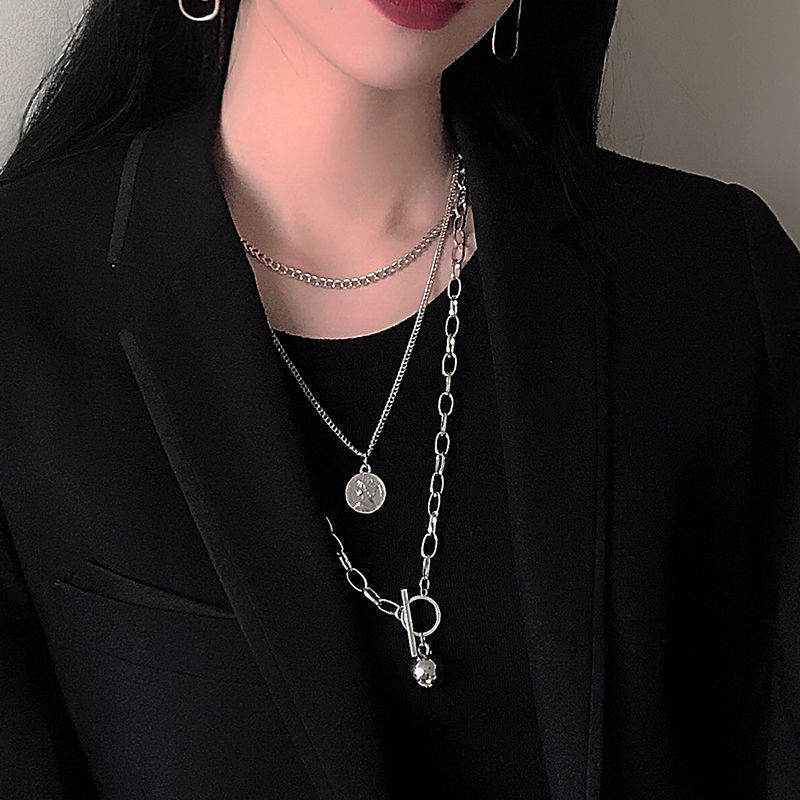 Accessories Multi-layer Twin Sweater Chain Hip Hop
