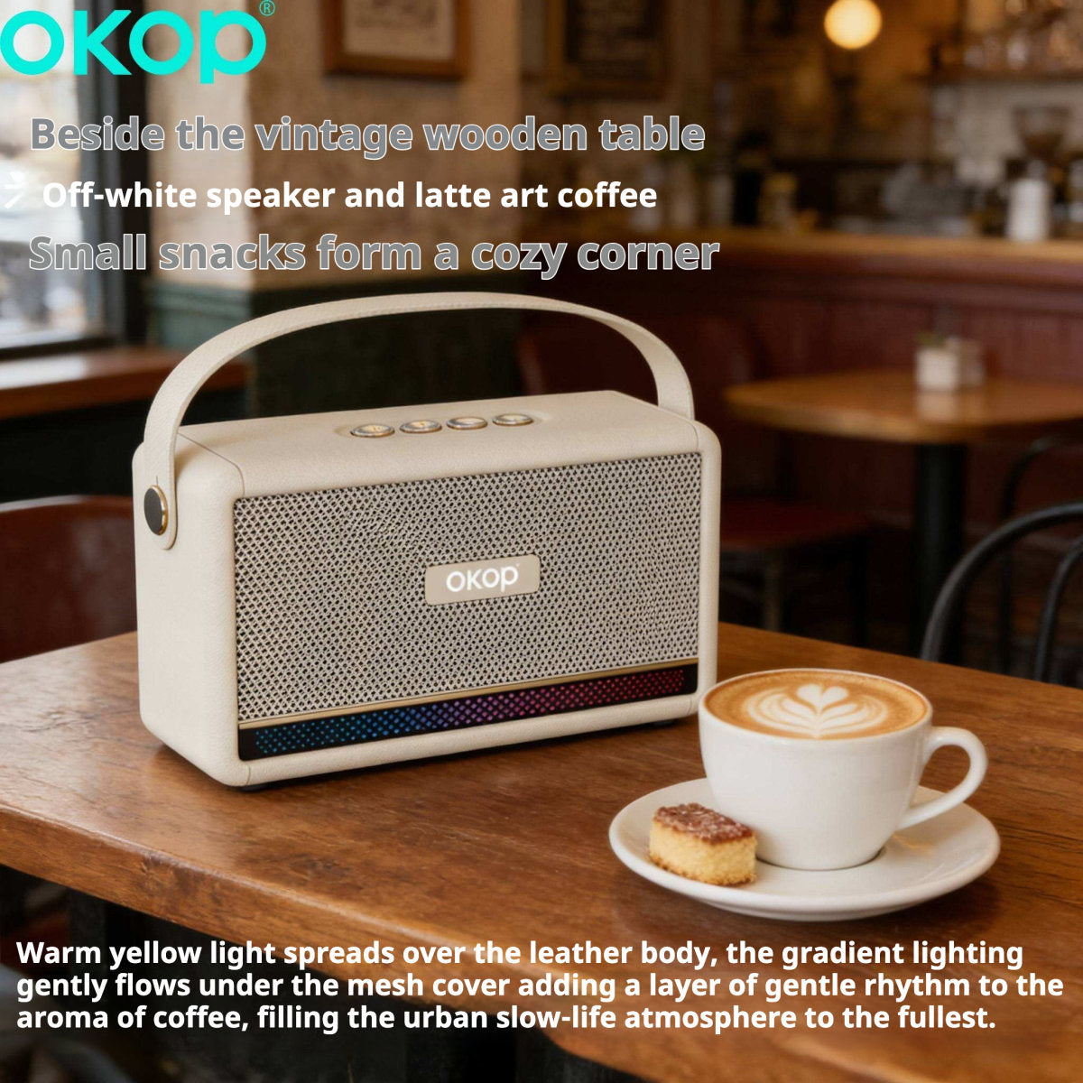 KP-843 Best-Selling Wireless Bluetooth Speaker Portable Handle Home Use RGB Ambient Light Factory Direct Wholesale Export-Exclusive
