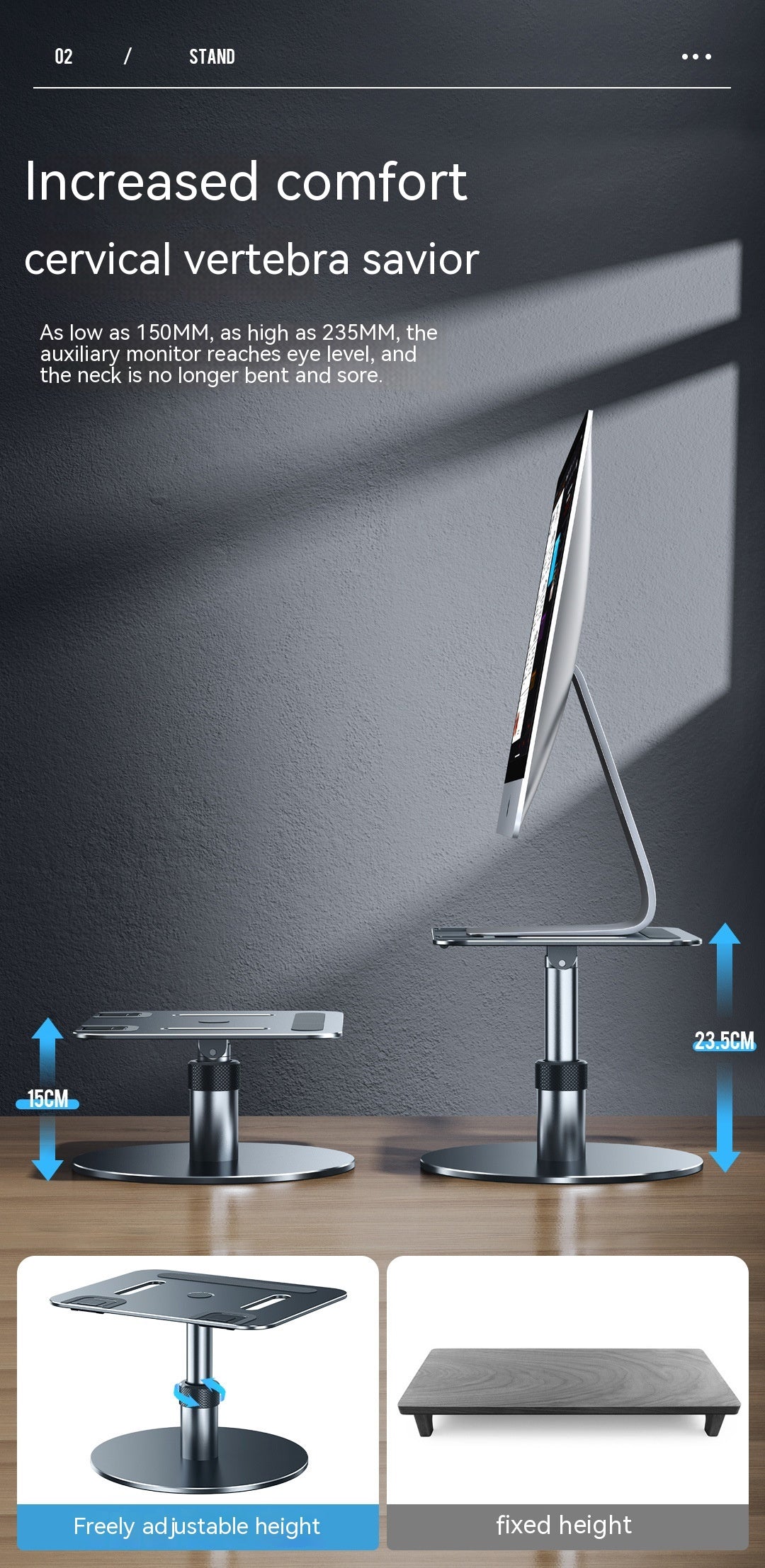Mobile Folding Laptop Lifting Cooling Bracket