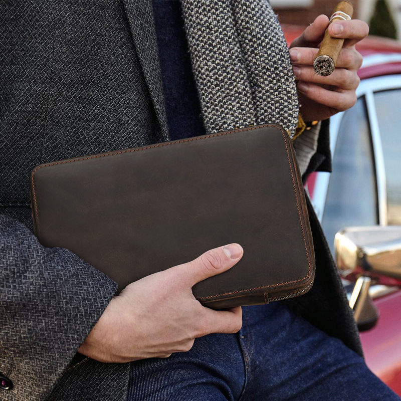 Portable Travel Cigar Bag Storage Case