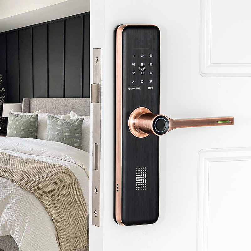 Sumus Electronic Door Handle Chip Card Best NFC Fingerprint Wireless Smart Home Office Lock