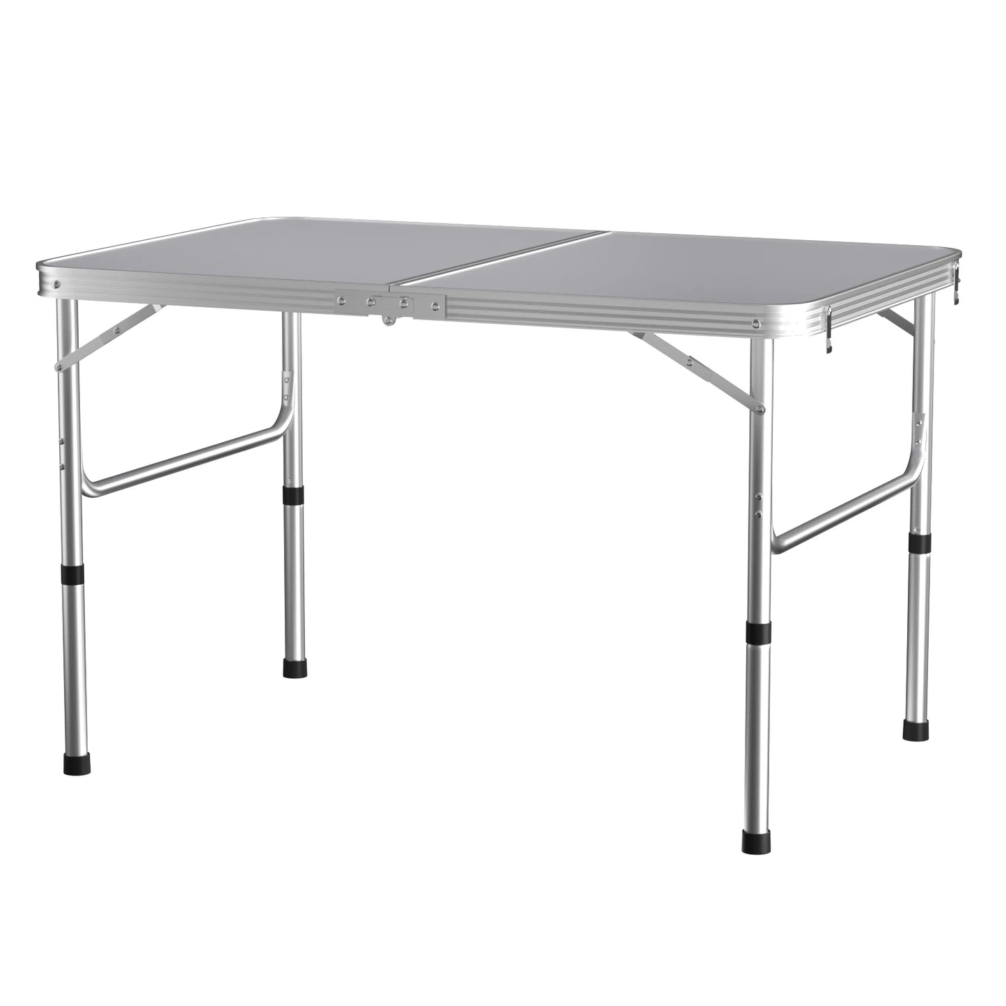 Folding Table Portable Foldable Camping Picnic Table, Extra Strength Aluminium Gardern Tables For Indoor Outdoor Party Dining