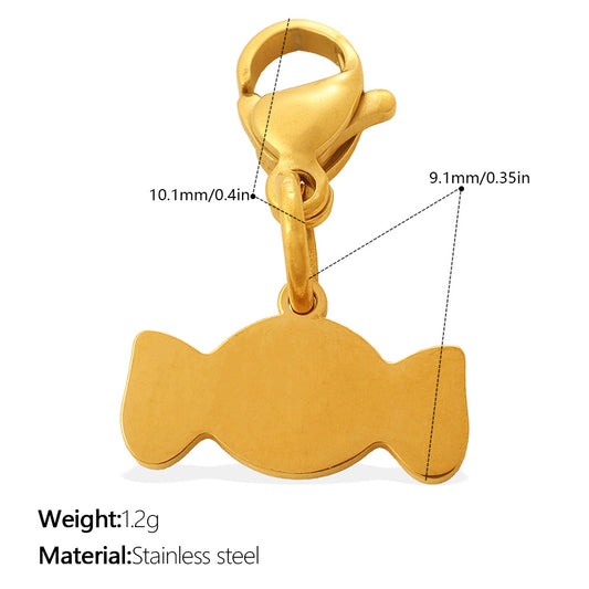 Cute And Sweet Style Pizza Candy Food Series Lobster-shaped Pendant For DIY Bracelet Or Necklace, Exquisite Accessories