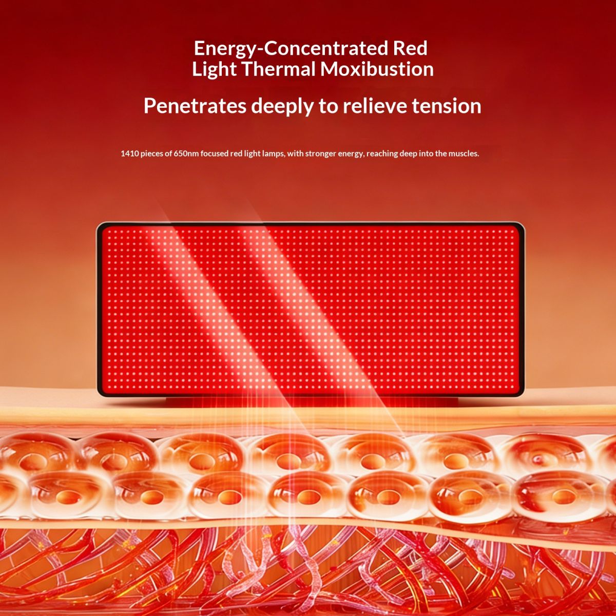 Household Massage Device With 2820 LED Beads Sleep Bag Shoulder And Back Heating Infrared Phototherapy Blanket