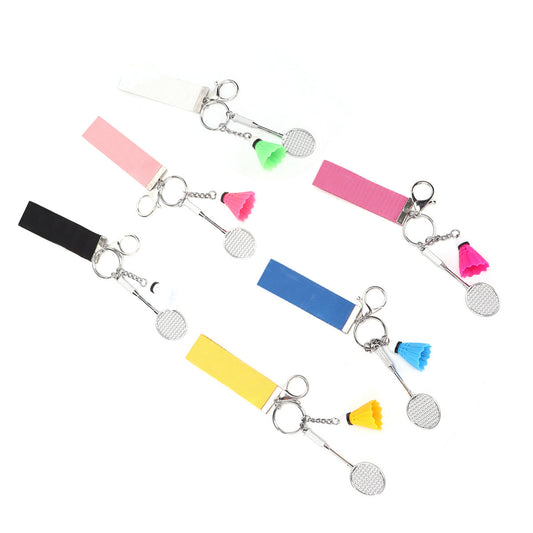 Badminton Keychain Unique Colorful Delicate Keyrings For Valentine Anniversary Birthday Gifts