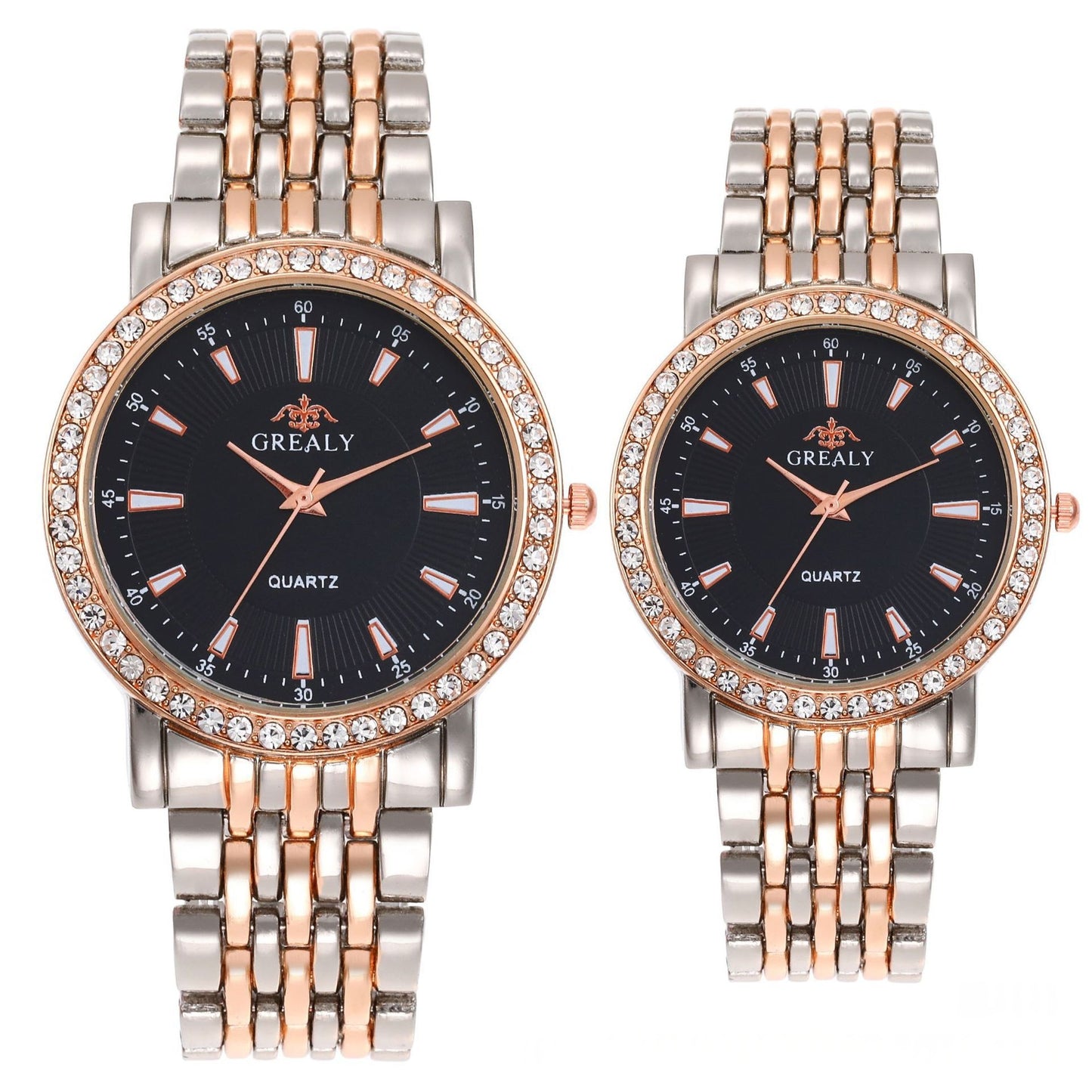 Mens And Womens Quartz Dress Couple Watches Business Gift