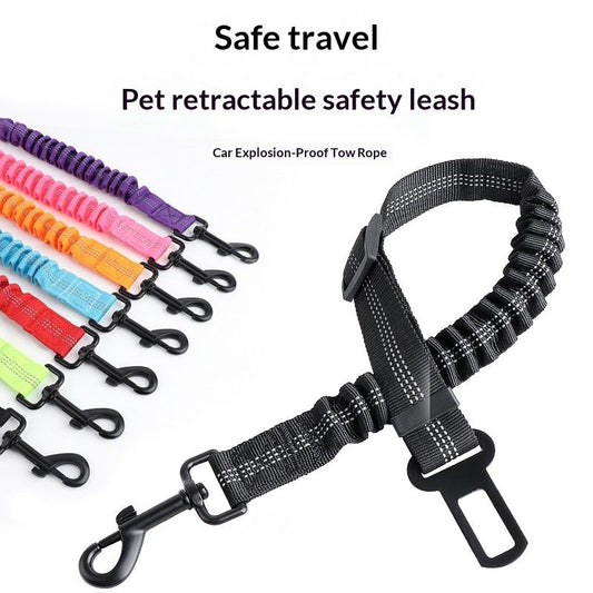 Extendable And Retractable Shock-absorbing Pet Leash