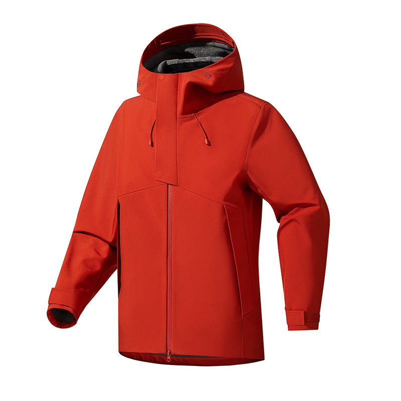 Mens Outdoor Windbreaker Casual Hooded Jacket