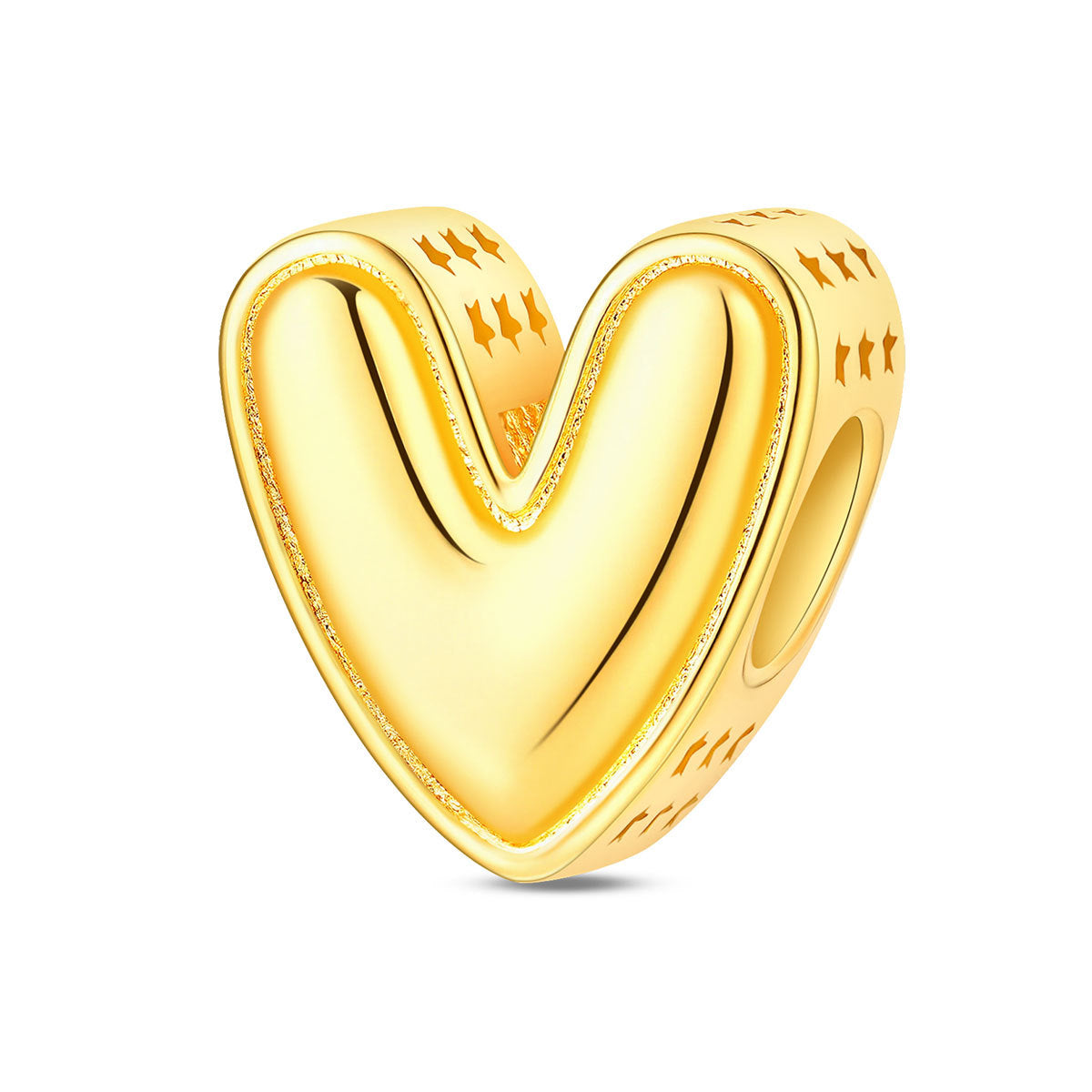 Gold-plated Copper DIY Bracelet Bead Accessories With English Letters