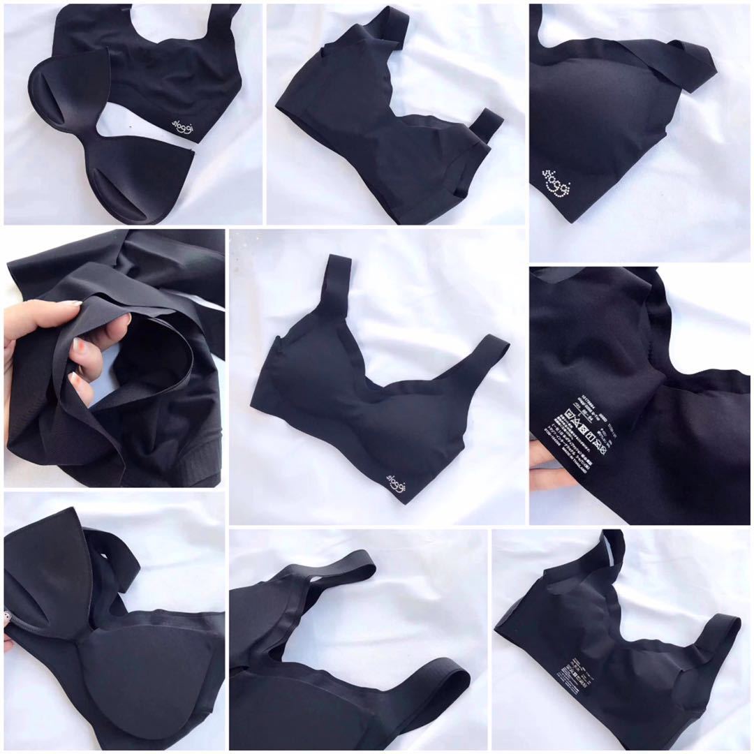 Japanese Ice Silk Thin Cooling Underwear Anti Wrinkle Seamless Underwear No Steel Ring Bra Sports Peace Of Mind Underwear