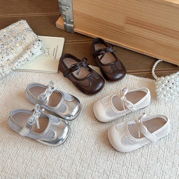 Children's Shoes, Sweet Bow Princess Shoes For Little Girls, Korean Version Fashionable Children's And Girls' Single Shoes