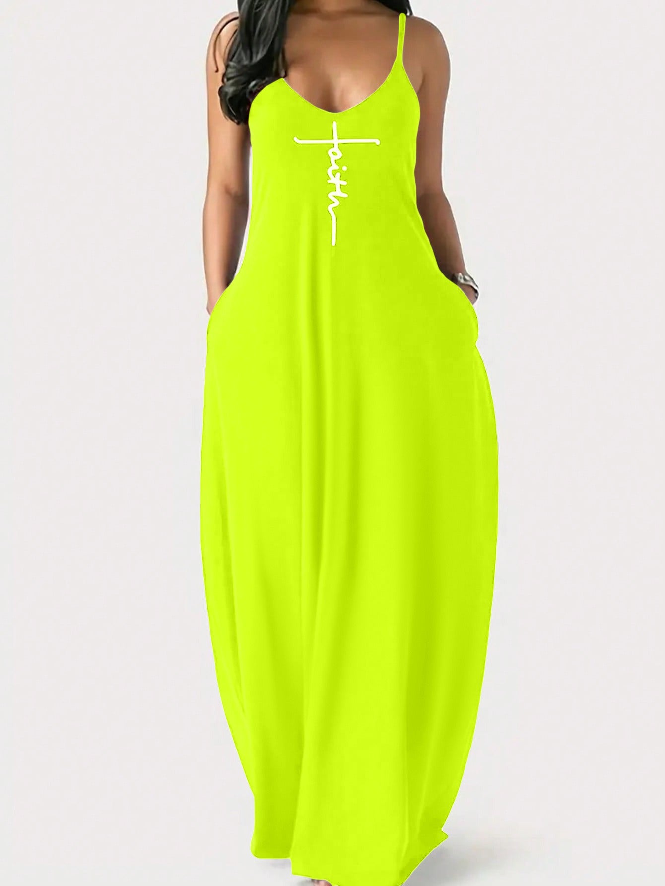 New Women's Sleeveless Cami Dress, Elegant Floral Print Fashion Dress