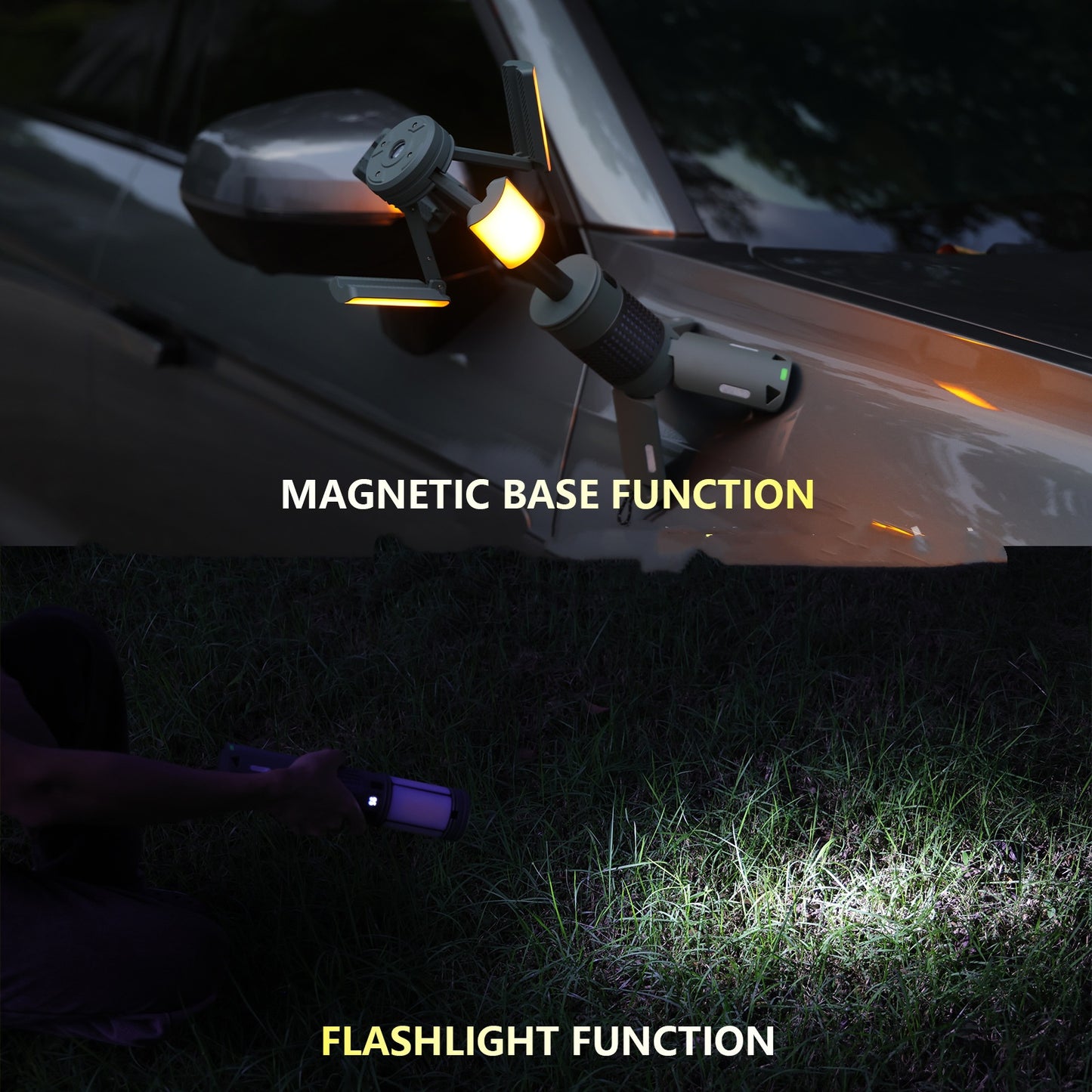 Outdoor Multifunctional Telescopic Folding Camping Lantern Charging Atmosphere
