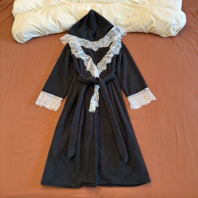 Long High-end Womens Robe For Beauty Salons