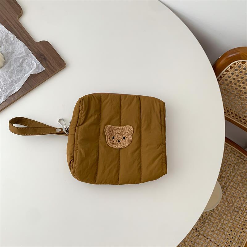 Bear Baby Stroller Storage Cloth Hanging Diaper Feeding Bottle Handbag Bedside Storage Cloth Bag