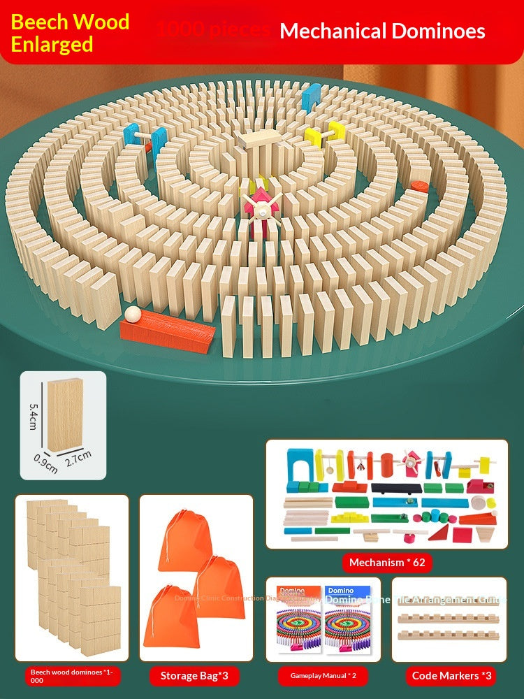 Educational Puzzle Toy Mechanism Building Blocks Gift Dominoes