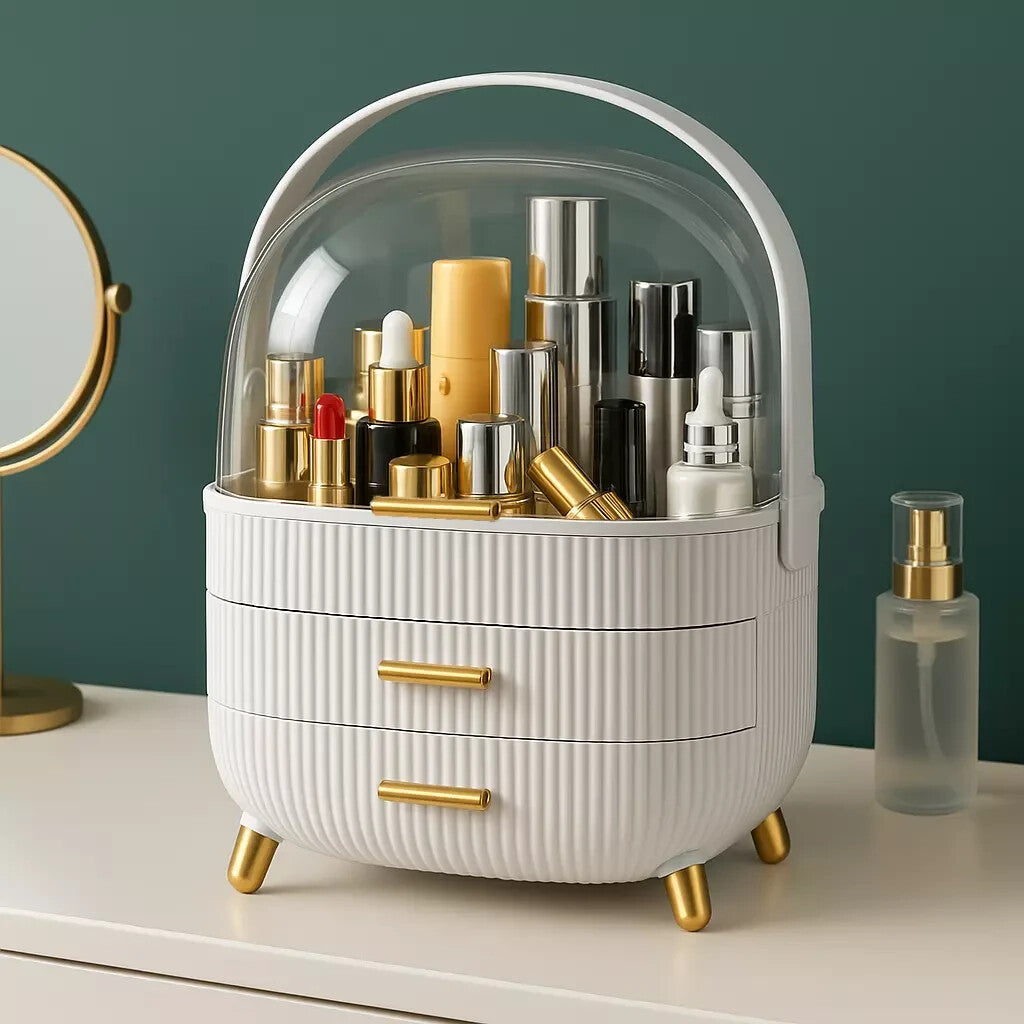 XL Large Make Up Organiser Cosmetic Vanity Case Box Drawers Skincare Storage