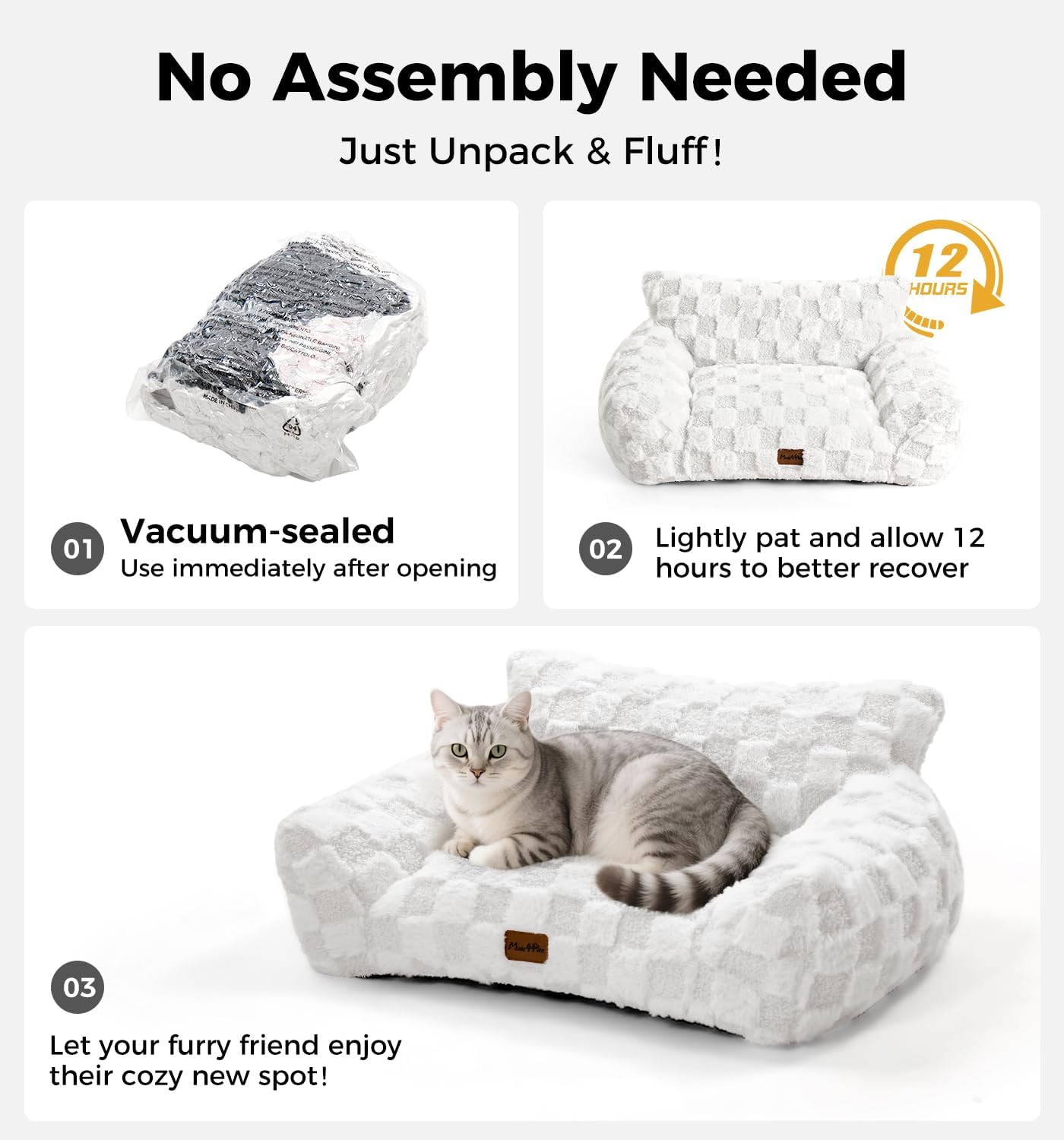 Made4Pets Medium Sage Green Plaid Pet Sofa Bed,Pickup Only