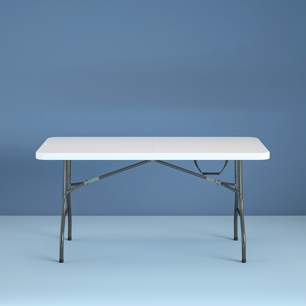 6 Foot Premium Folding Table, White Speckle  Shipment From Walmart