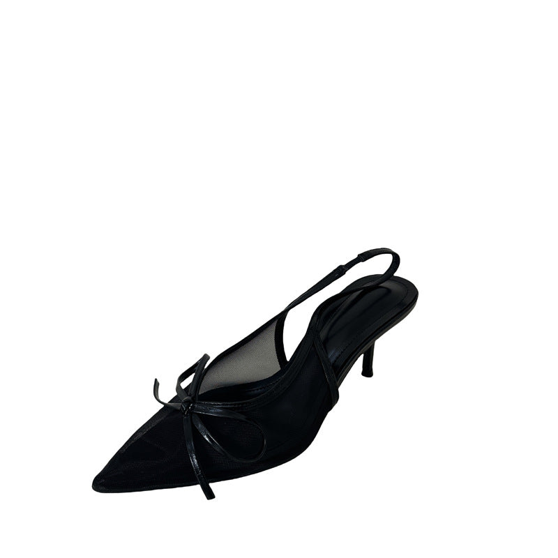 New Mesh Breathable Womens High-heeled Sandals