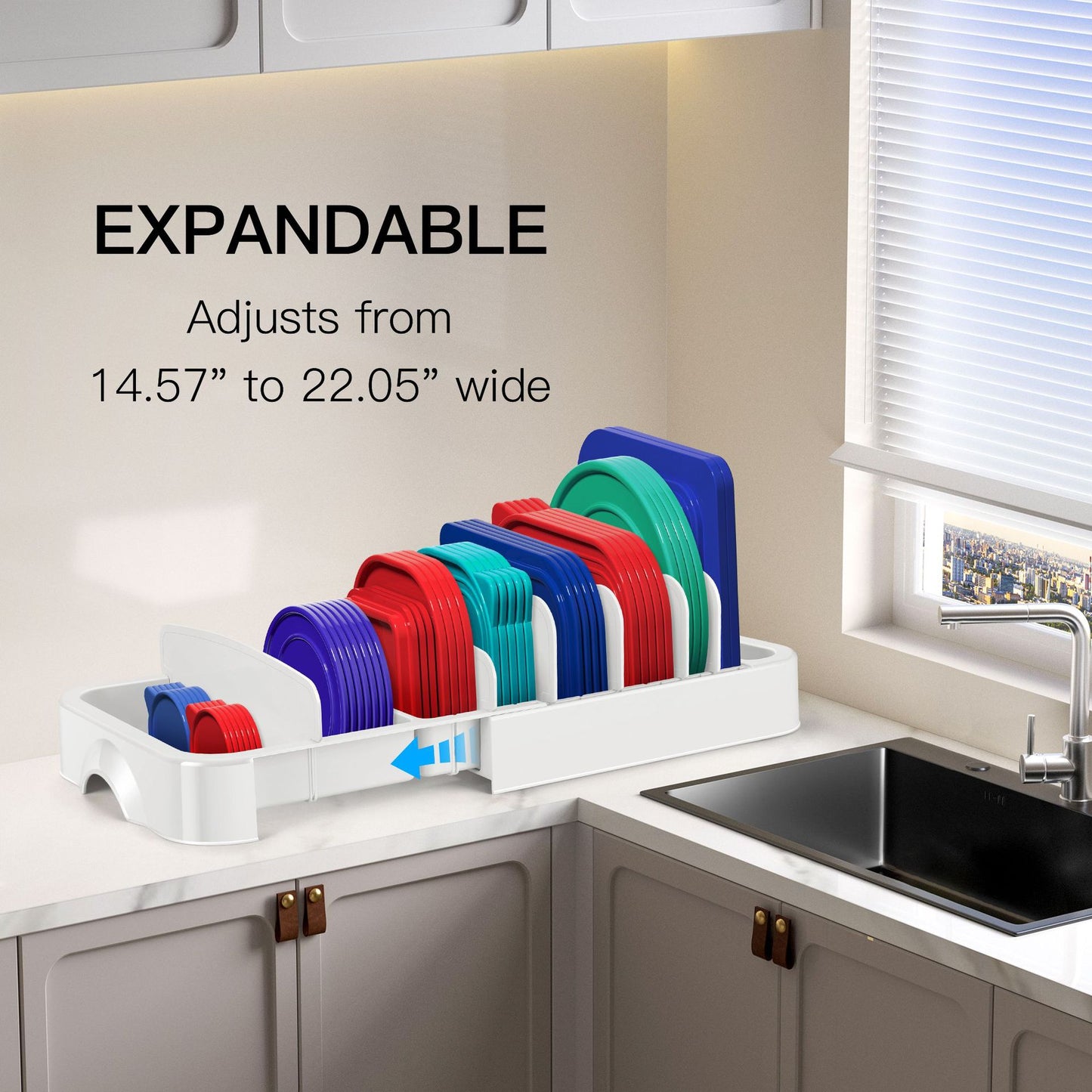 Food Container Lids Storage Organizer Box