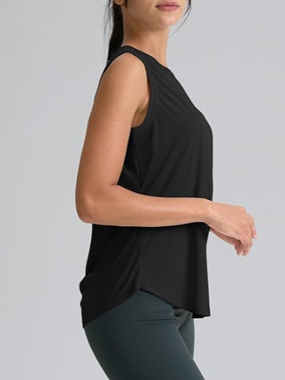 Women's Sleeveless Sports Top Breathable Lightweight Sports Tennis Yoga Shirt Sports Running Vest