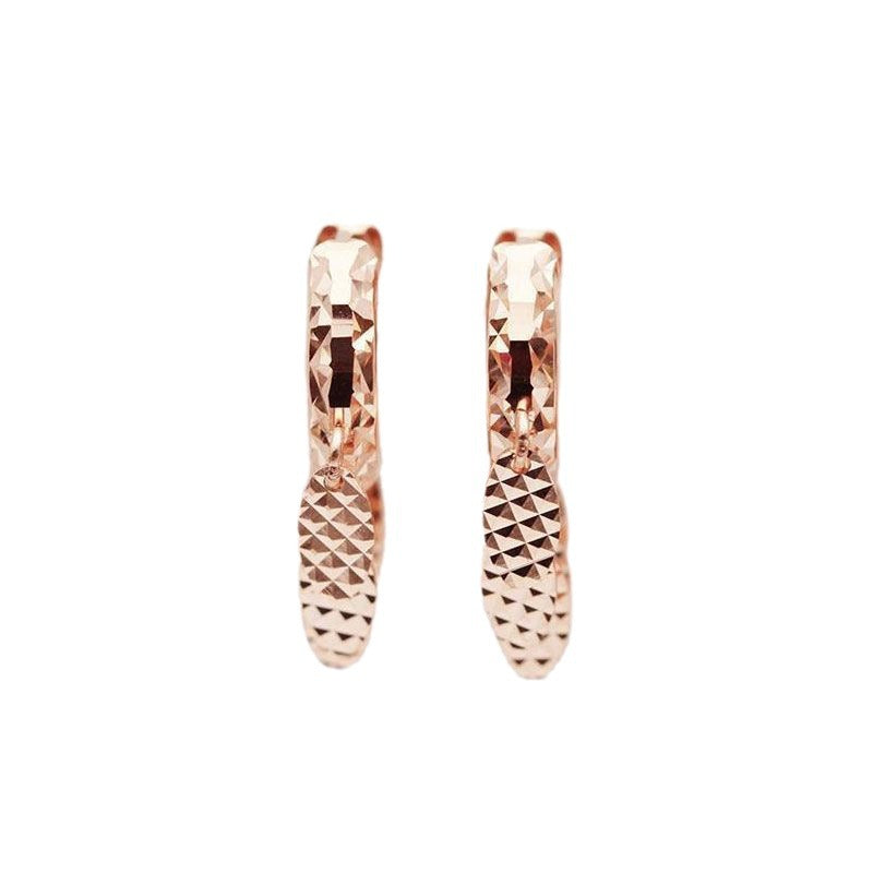 Korean-style Designer Drop Earrings With Colored Gold Ear Clips