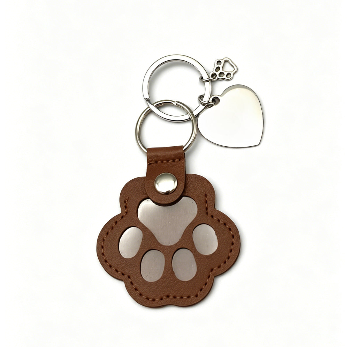 Carved Pet Photo Keychain Pendant