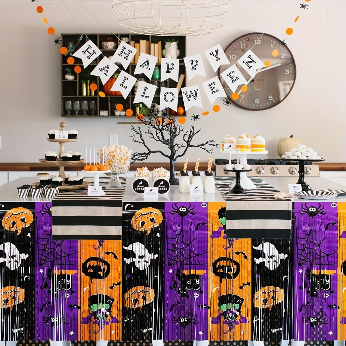 Halloween Christmas Table Skirt For Home Use
