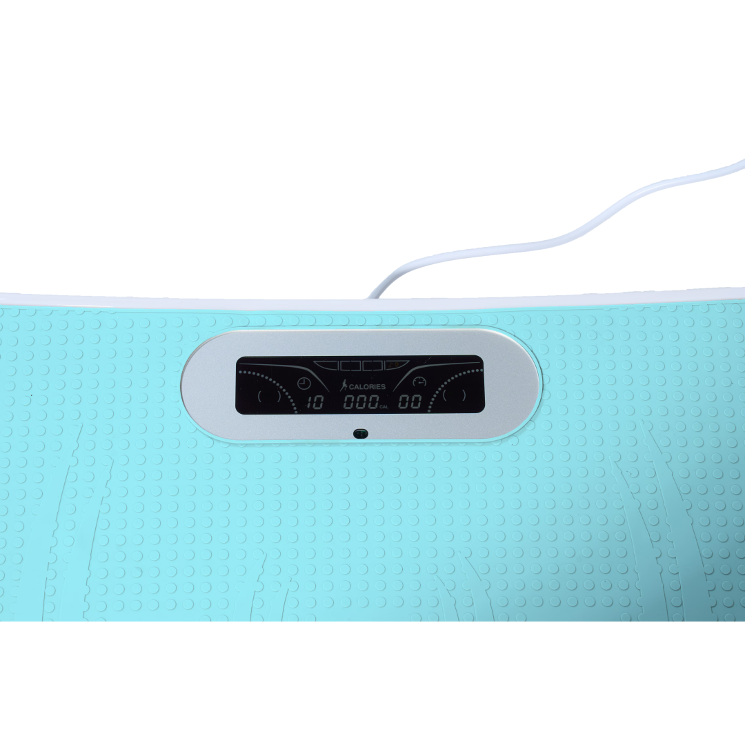 Full Body Vibration Platform Crazy Fitness Massage 10-Frequency Weight Loss & Fat Burner Shaking Machine For Unisex Blue