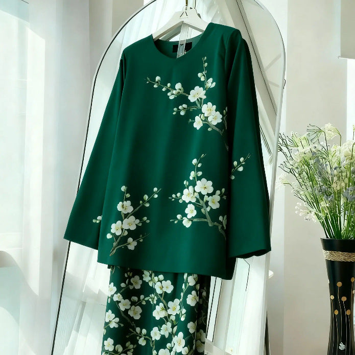 New Womens Casual Digital Print Set